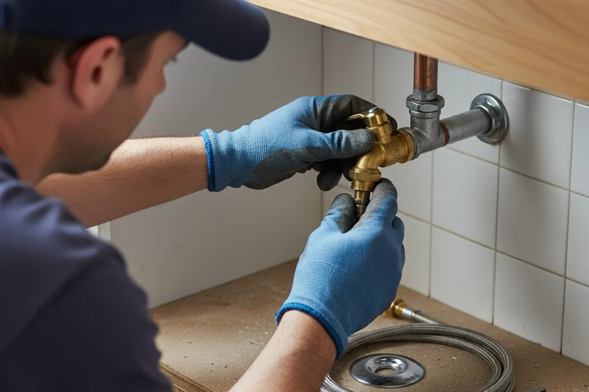Shutoff valve and fitting work during Repiping in Hay